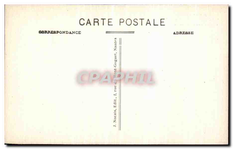CPA Nantes L Entree Du Chateau de la Duchesse Anne — Verso
