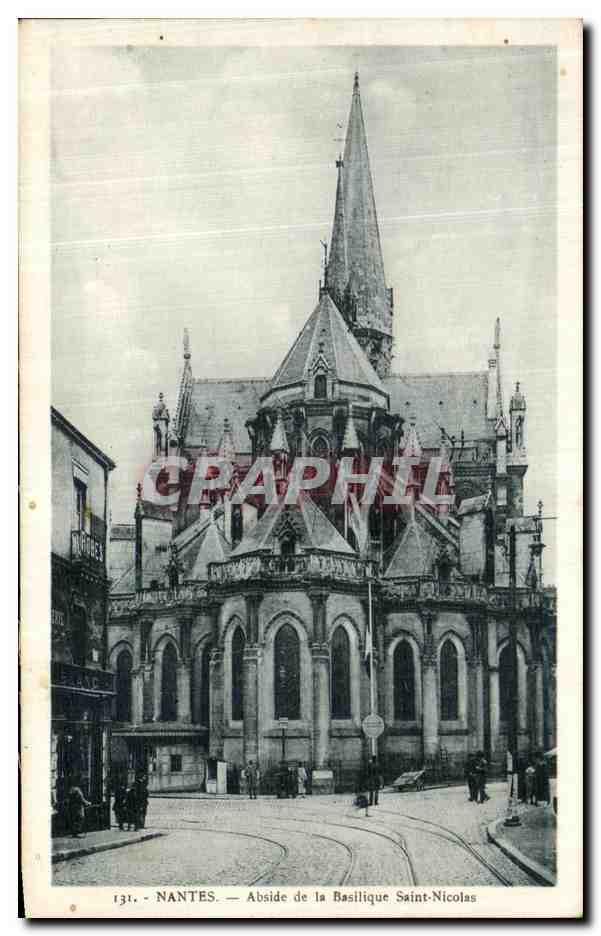 CPA Nantes Abside de la Basilique Saint Nicolas