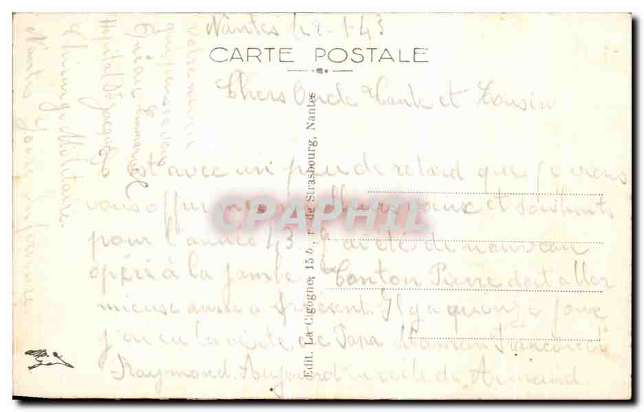CPA Nantes Abside de la Basilique Saint Nicolas — Rückseite