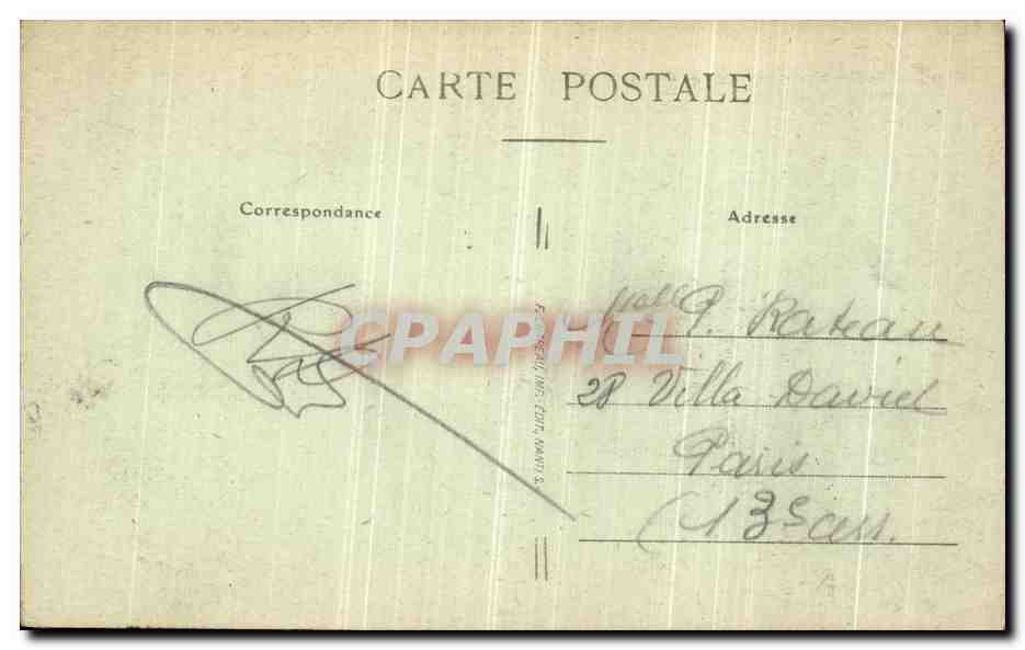 CPA Nantes Le Chateau les Grosses Tours  — Verso