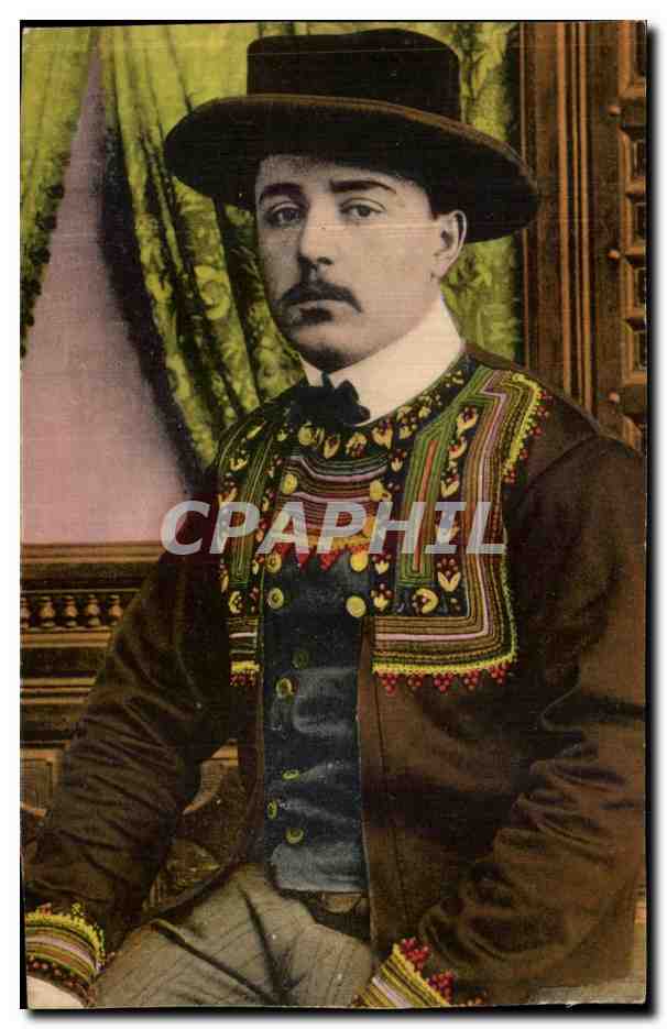 CPA Folklore Homme Bretagne