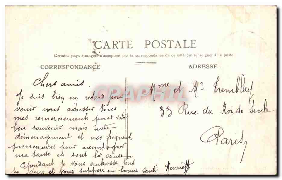 CPA Nantes Le Chateau Les Trois Tours  — Verso