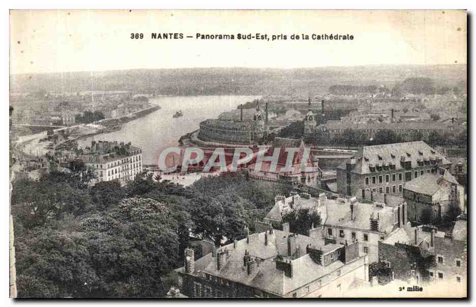 CPA Nantes Panorama Sud Est pris de la cathedrale