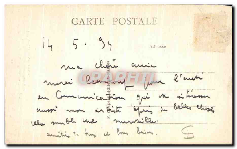 CPA Nantes Chateau des Ducs de Bretagne Sommet de La Tour de La Couronne d or Les Loggias — Verso