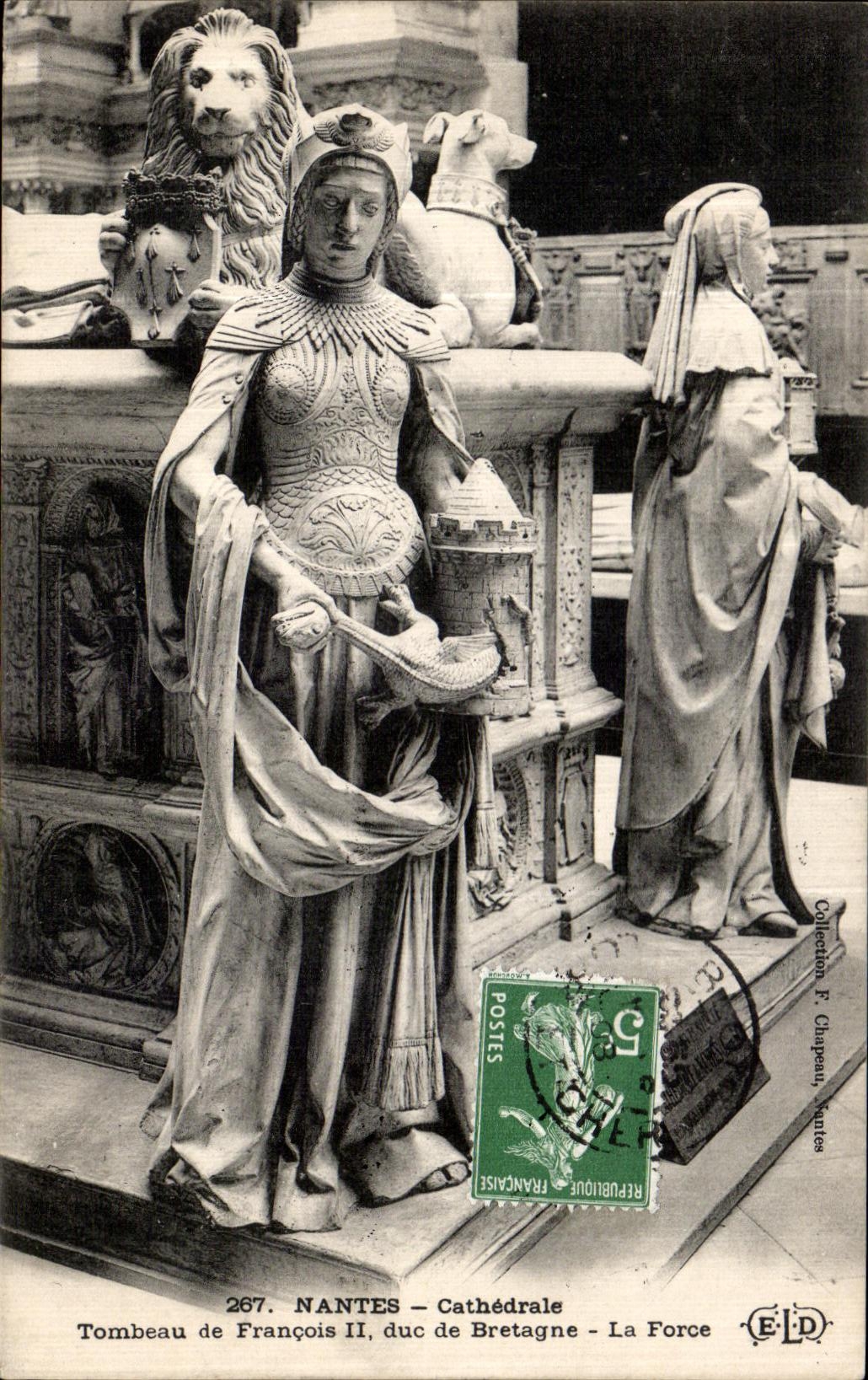 CPA Nantes Cathedrale Tombeau de Francois II duc de Bretagne La force Lion