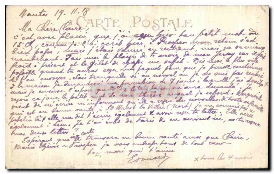 CPA Nantes Basilique St Donation  — Verso