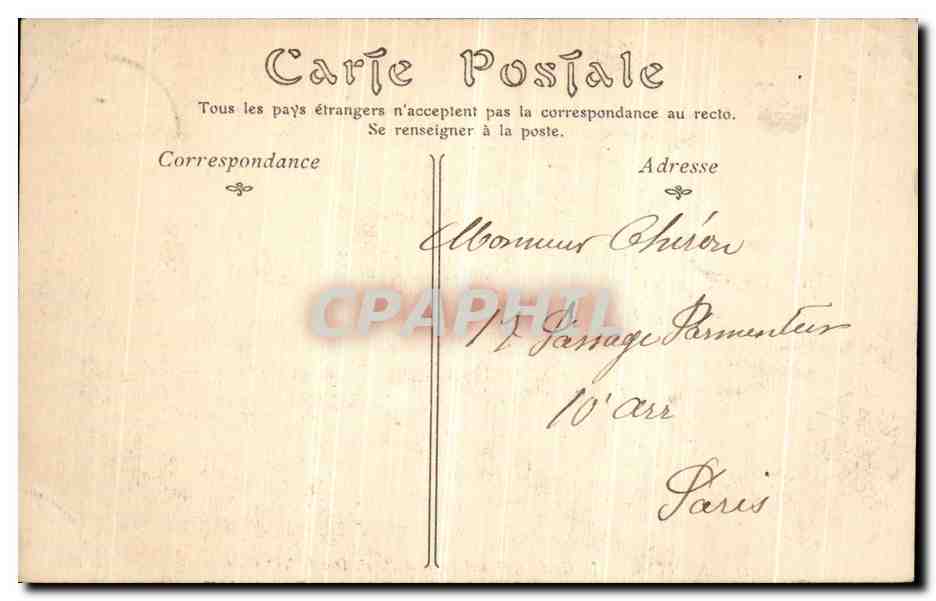 CPA Nantes Cathedrale Grand Logis et palais ducal — Rückseite
