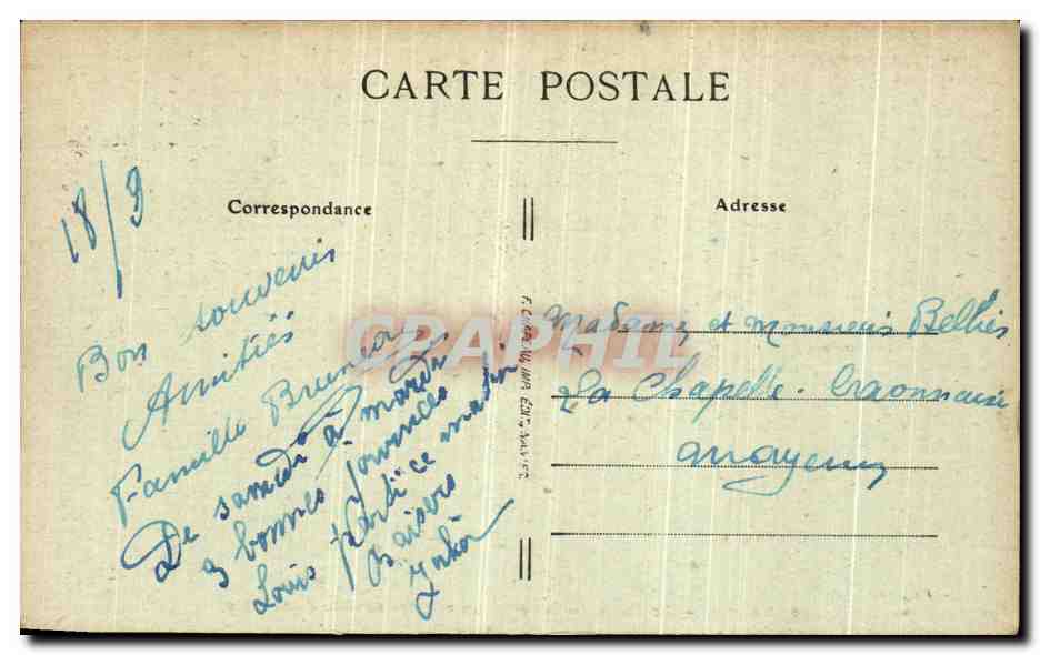 CPA Nantes Tombeau du General Lamoriciere dans La Cathedrale — Verso