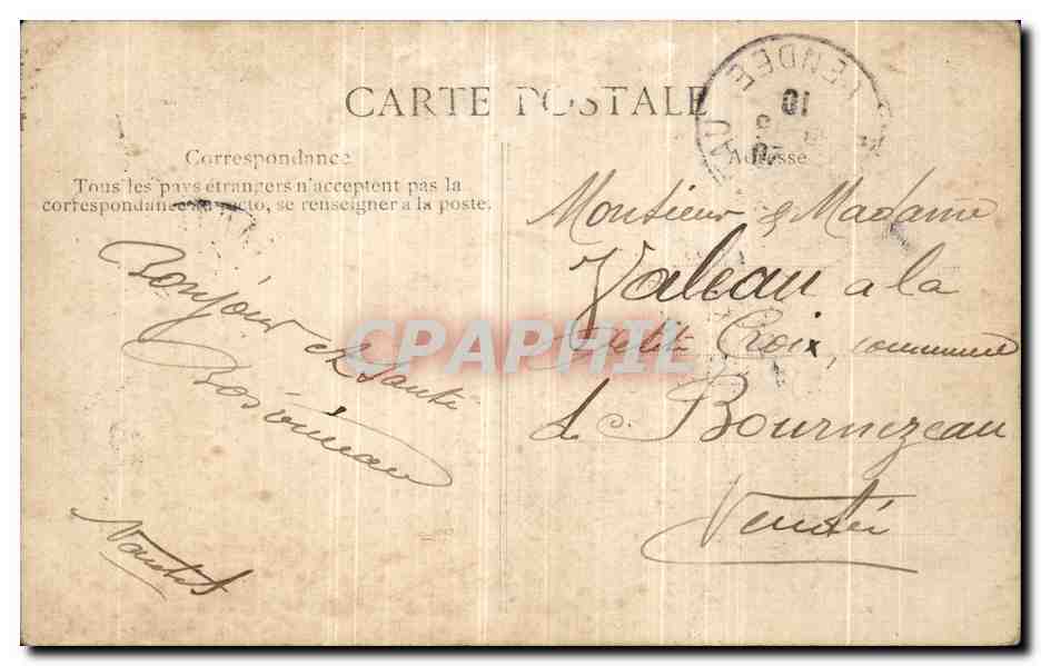 Nantes — Détails de la Cathédrale — Collection F. Chapman-Nantes, n° 454 — Verso