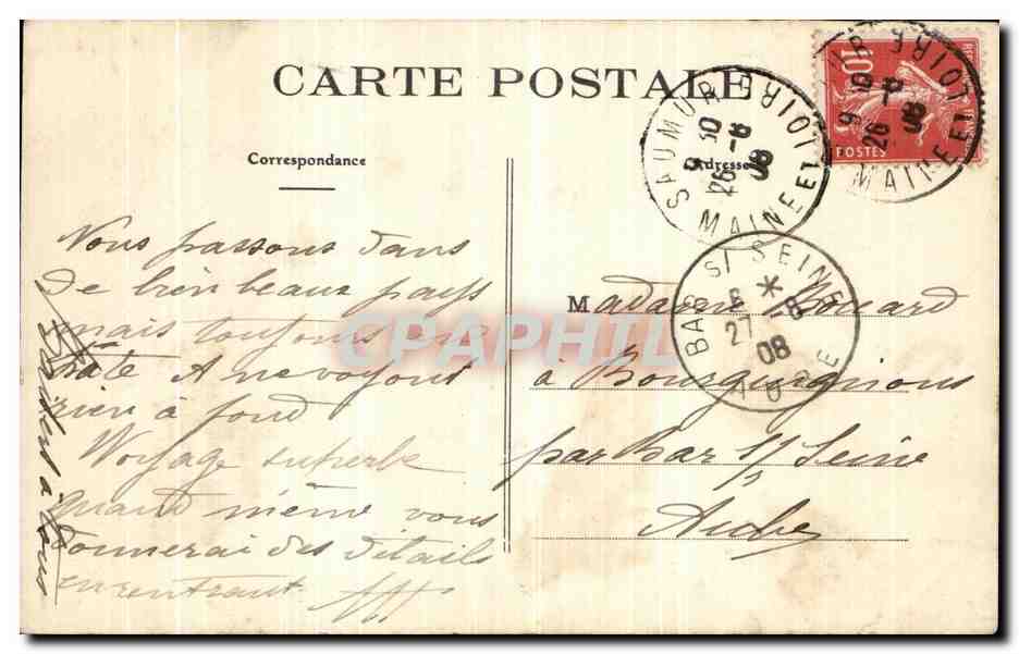 CPA Nantes Le Puits du Chateau  — Verso