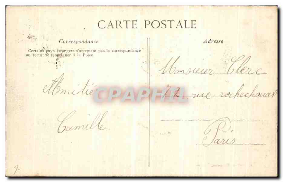 CPA Nantes Vue Du Chateau  — Verso