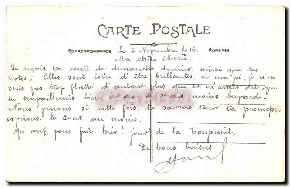 CPA Nantes Le Quai du Port Maillard et Le Chateau Bateaux — Verso