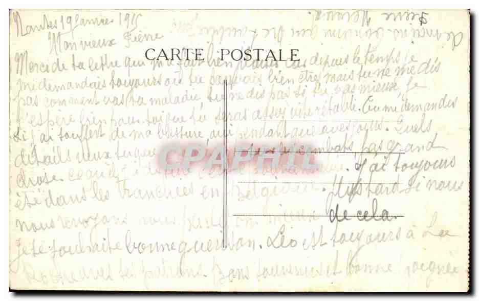 CPA Nantes Interieur de la Cathedrale Transept Nord Tombeau de Lamoriciere — Verso