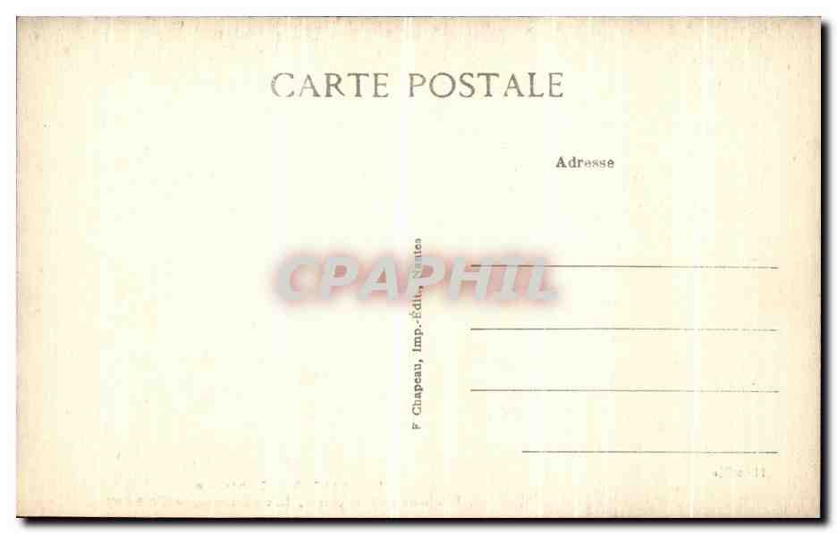 CPA Nantes Cathedrale Tombeau de Francois II Duc de Bretagne Lion — Verso
