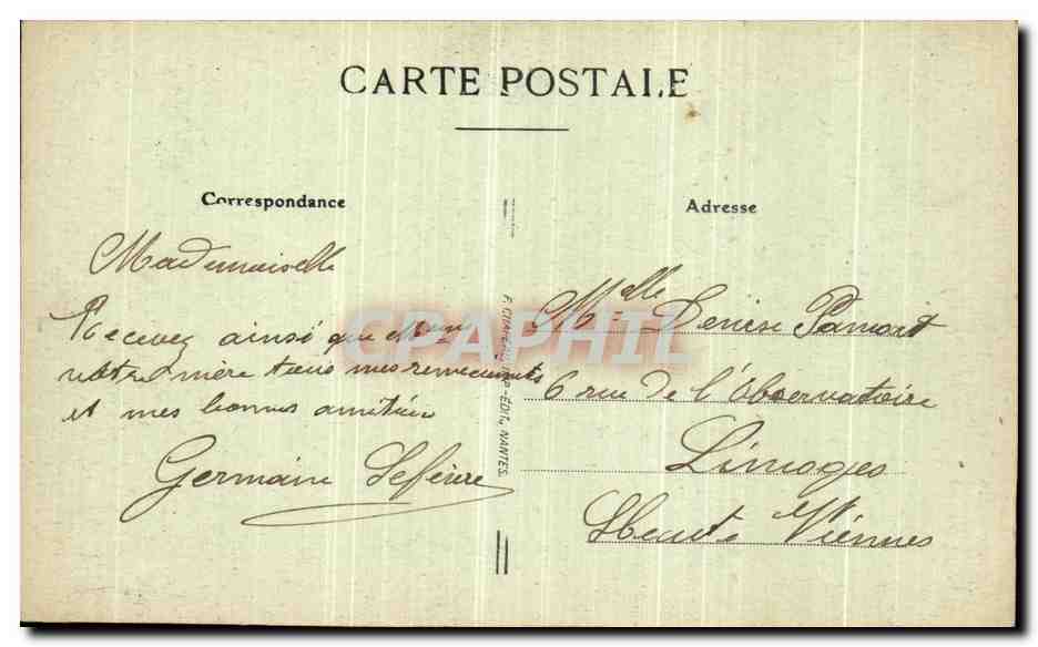 CPA Nantes Entree du Musee des Beaux Arts  — Verso