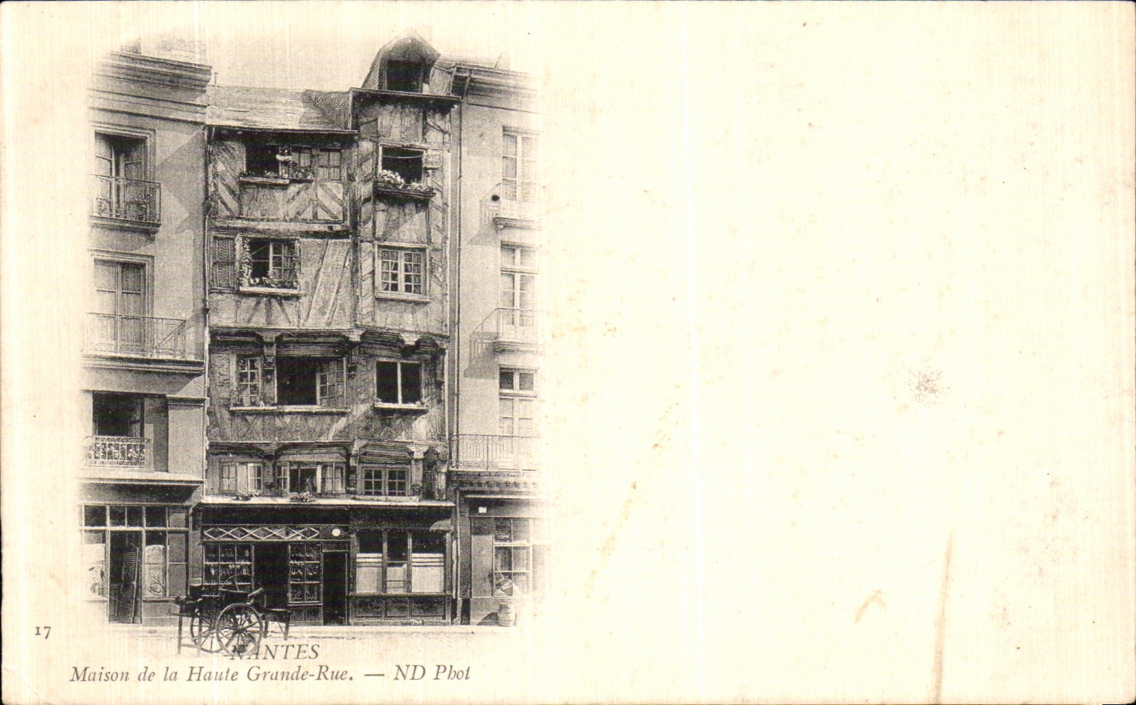 CPA Nantes Maison de la Haute Grande Rue 