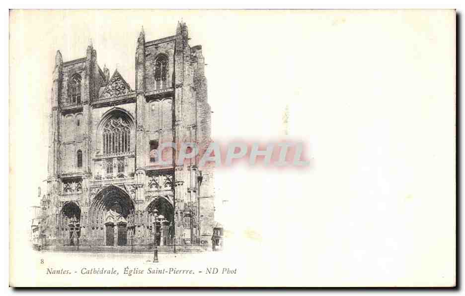 CPA Nantes Cathedrale Eglise Saint Pierre 