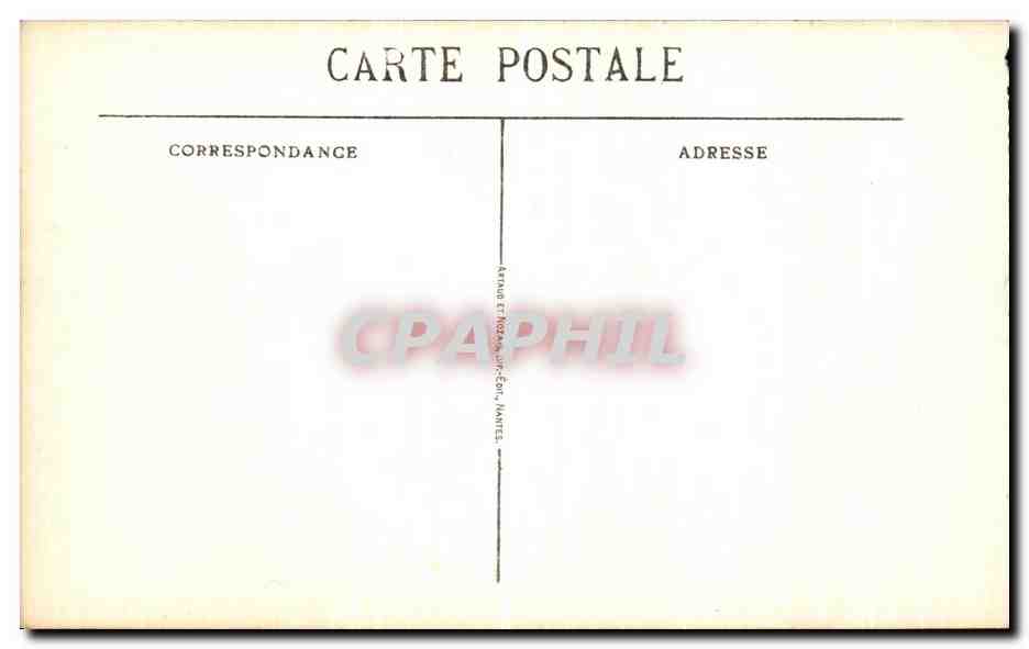 CPA Nantes Vue Generale du Quartier de la Gare d Orleans — Verso