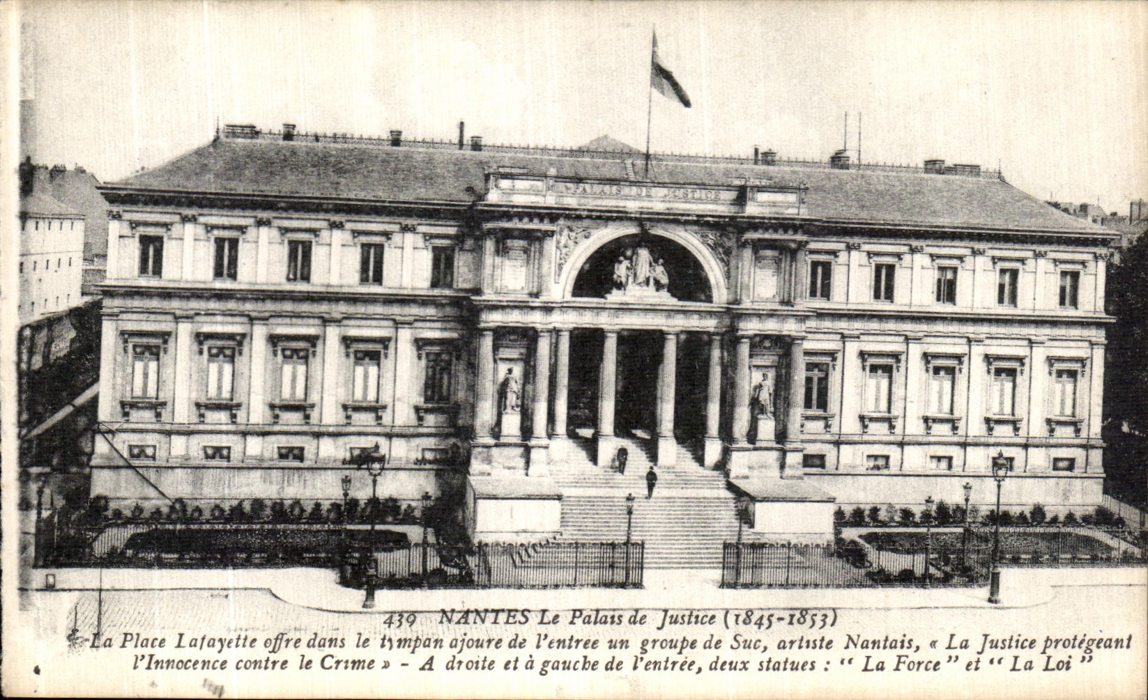 CPA Nantes Le Palais de Justice Place Lafayette