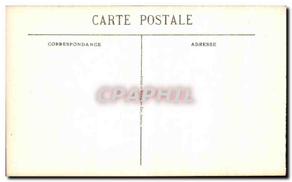 CPA Nantes Le Palais de Justice Place Lafayette — Verso