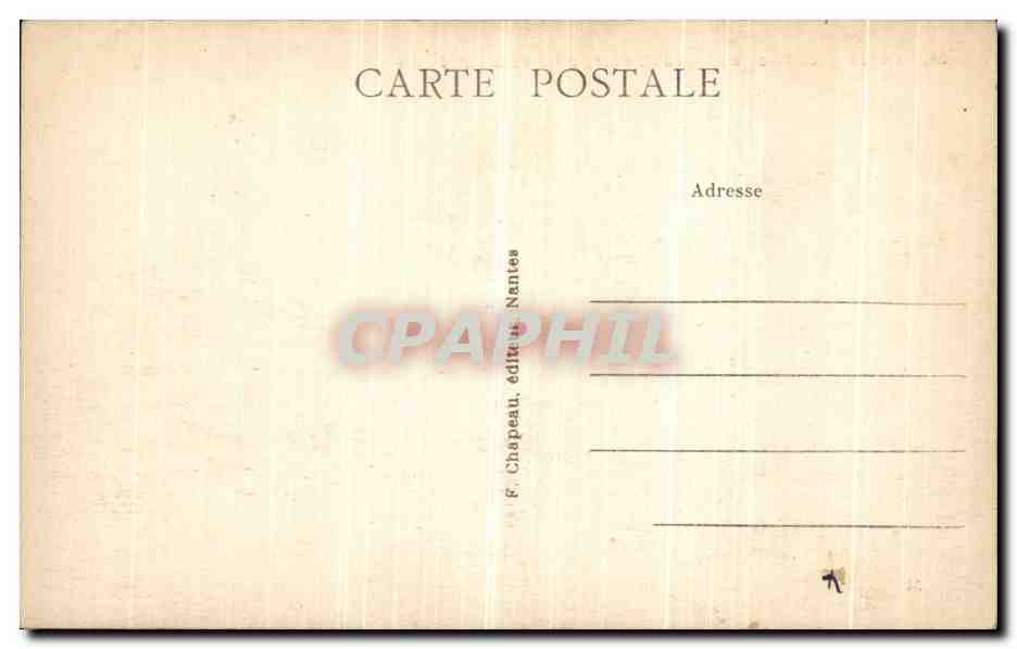 CPA Nantes La Place du Marechal Foch Prise de La Cathedrale — Verso