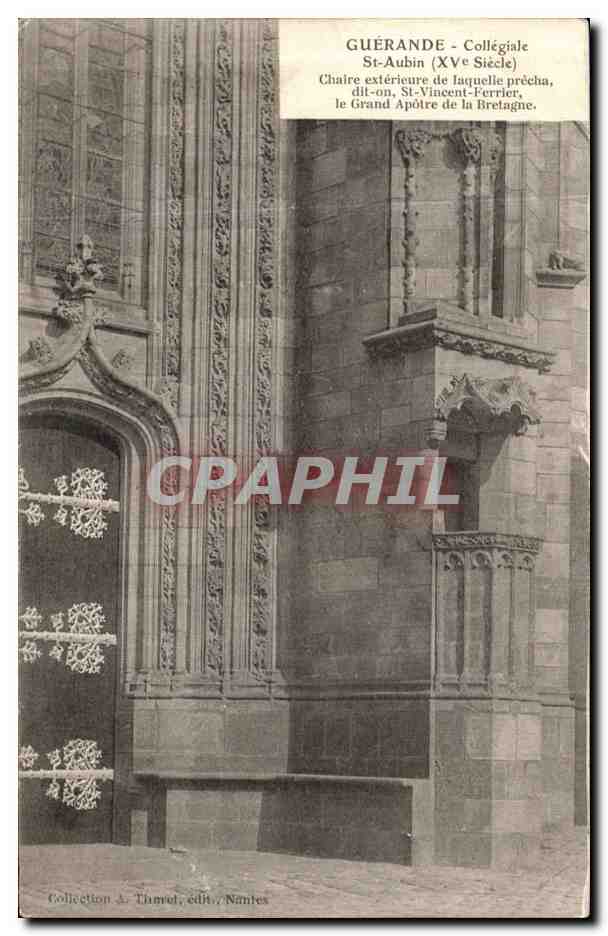 CPA Guerande Collegiale St Aubin Chaire exterieure