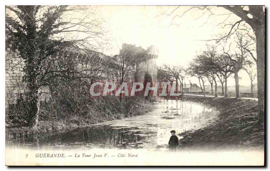 CPA Guerande La Tour Jean V Cote Nord 