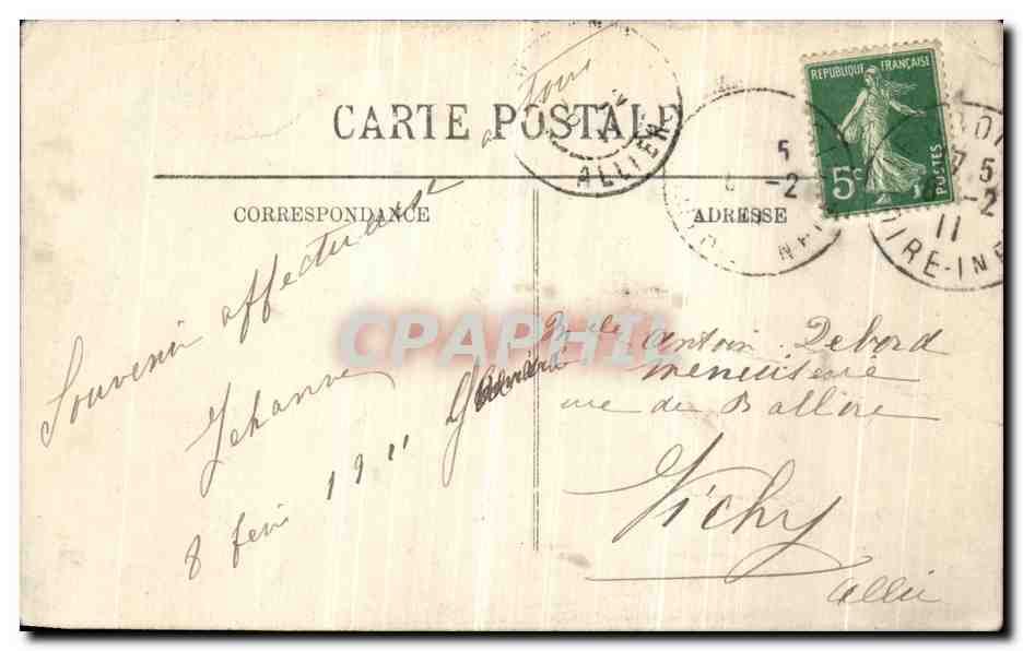 CPA Guerande La Porte Bizienne — Rückseite