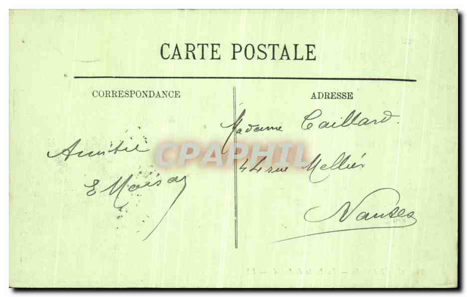 CPA Guerande La Porte de Saille — Rückseite
