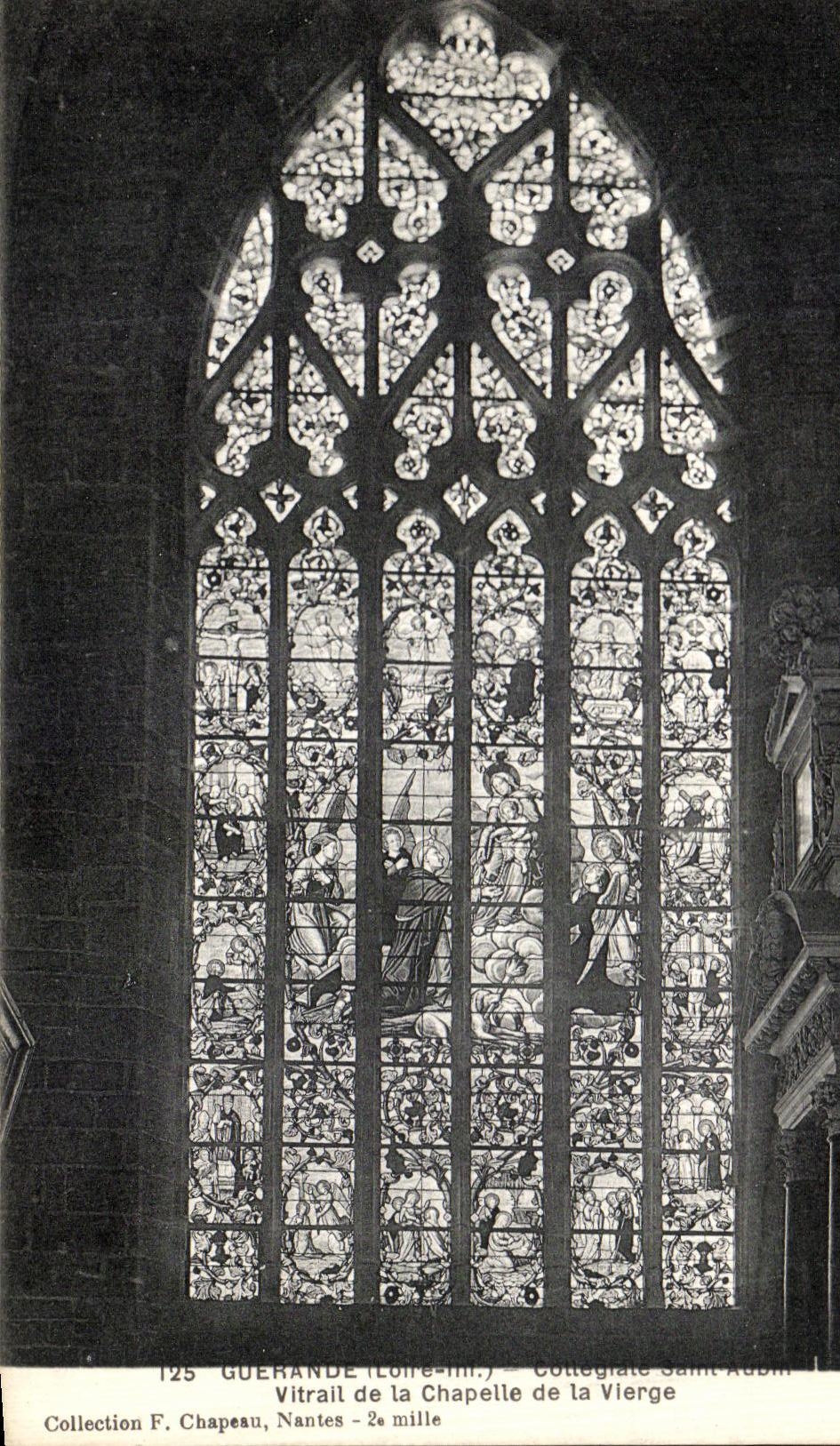 CPA Guerande Vitrail de la Chapelle de la Vierge
