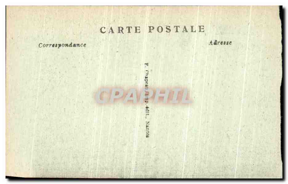 CPA Guerande L Interieur de la Collegiate La Crypte Tombeau de Tristan d Carne — Rückseite