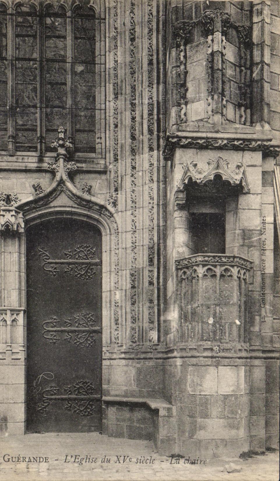CPA Guerande L Eglise du 15eme Siecle La Chaire 