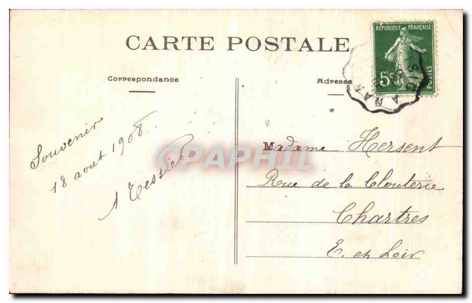 CPA Guerande La Porte de La Ville — Rückseite