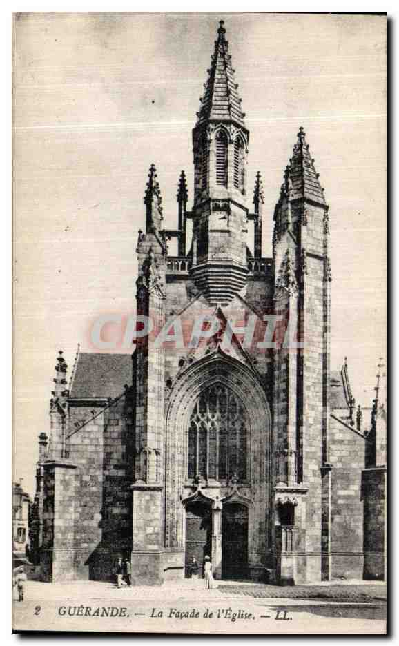 CPA Guerande La Facade de l Eglise 