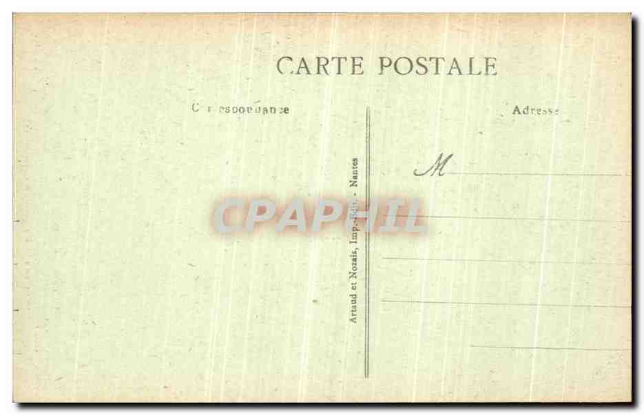 CPA Guerande La Collegiale Saint Aubin  — Rückseite