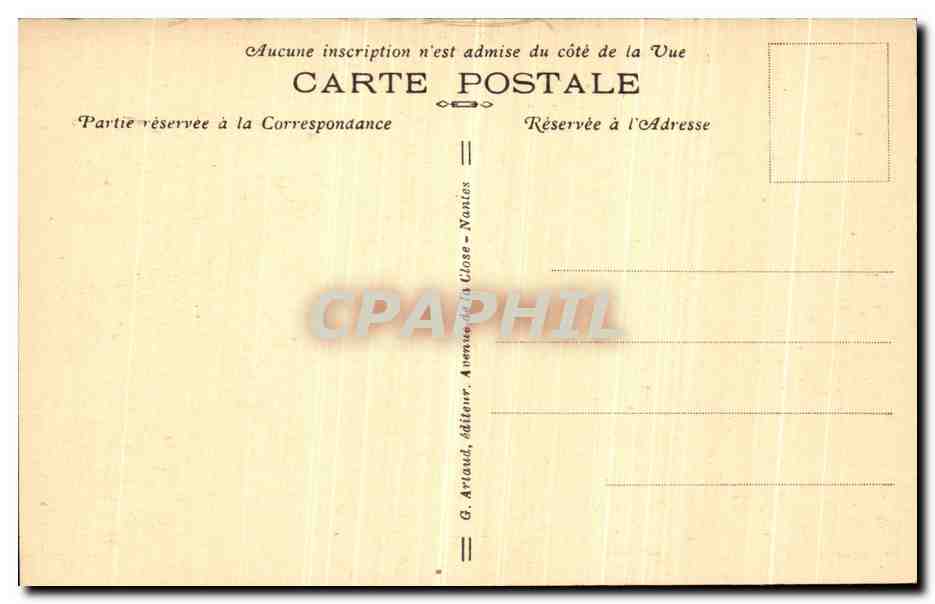 CPA Guerande Tour Sainte Anne et La Promenade — Rückseite