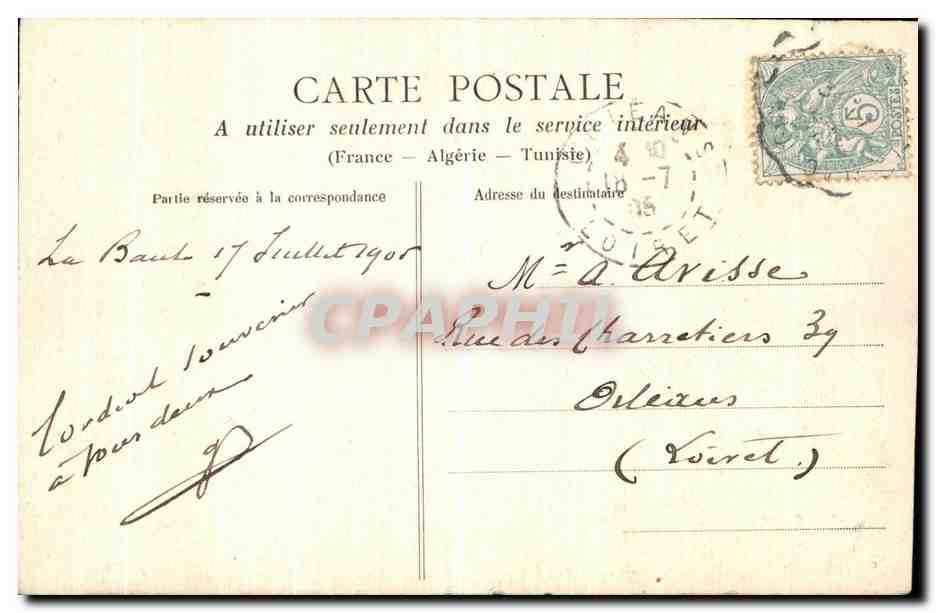 CPA Guerande Chaire exterieure De Eglise St Aubin  — Rückseite