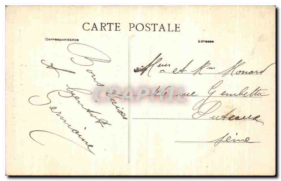 CPA Guerande La Collegiale Saint Aubin Porche Sud  — Rückseite