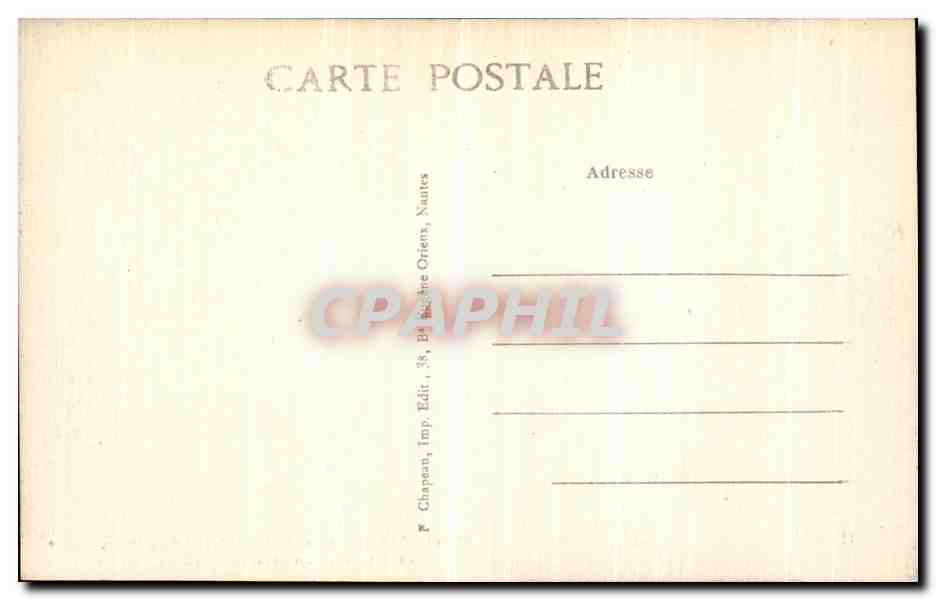 CPA Guerande Interieure de La Collegiale La Crypte Tombeau de Tristan de Carne — Rückseite