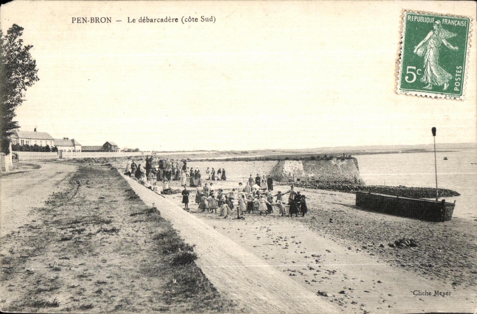CPA Pen Born Le Debarcadere Enfants