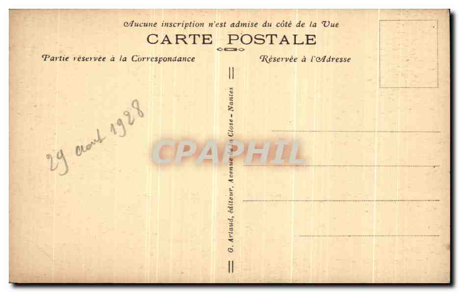 CPA Guerande Tour Sainte Anne Et La Promenade  — Rückseite