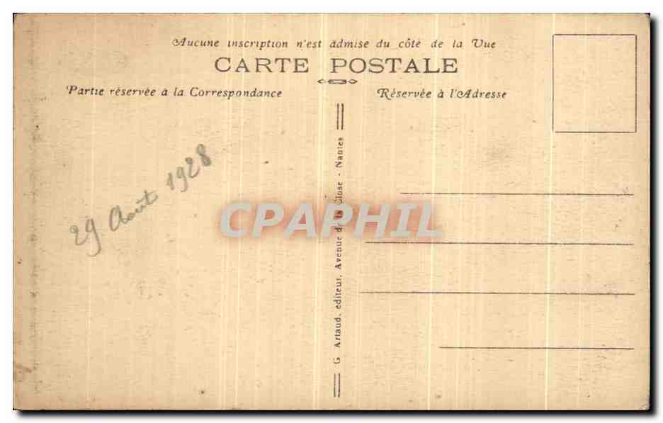 CPA Guerande Porte De Saille — Rückseite