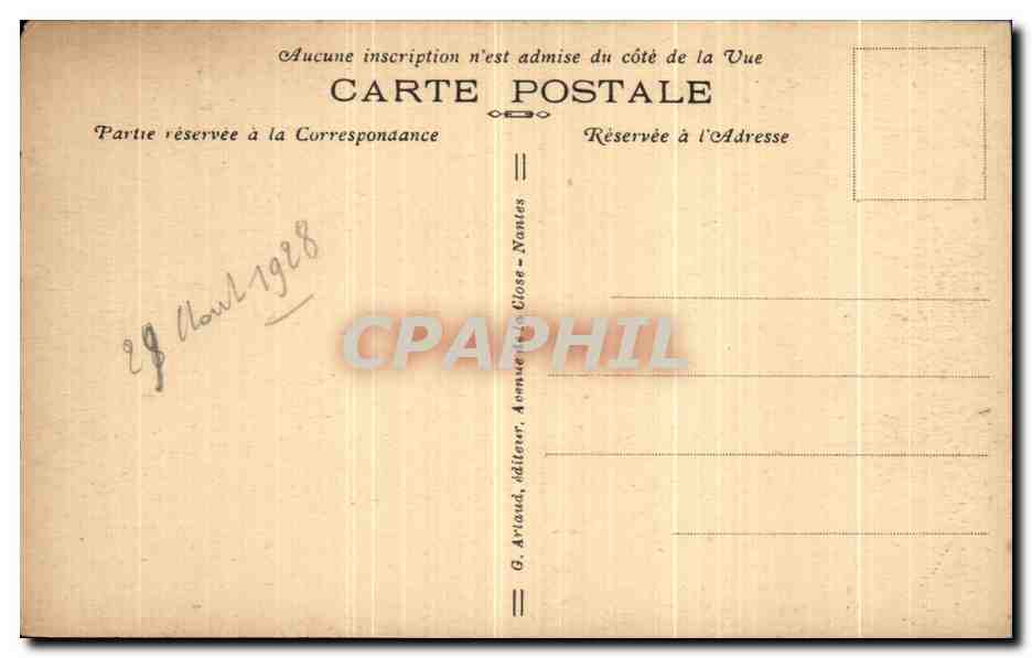 CPA Guerande Tour Sainte Anne Et la Promenade — Rückseite