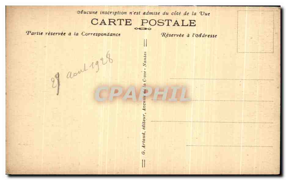 CPA Guerande Tour de la Gaudinais — Rückseite