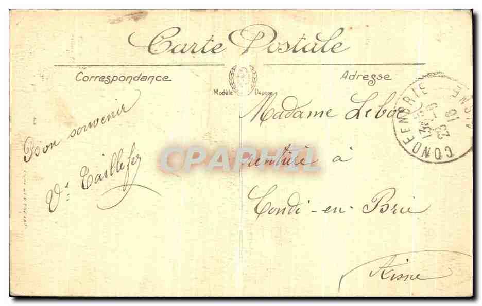 CPA Nantes Vue Prise de Quai de l lle Gloriette  — Verso