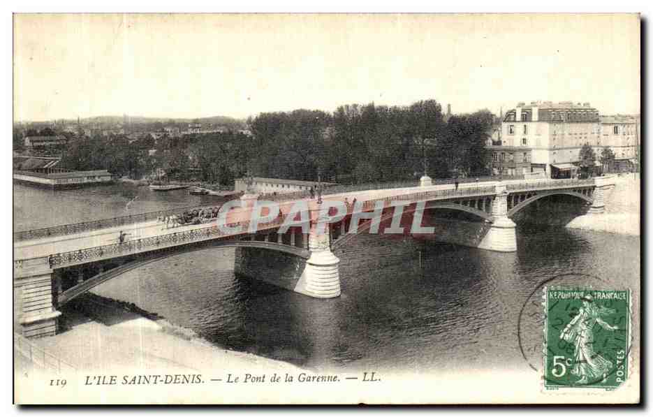 CPA Ile Saint Denis Le Pont de La Garenne 