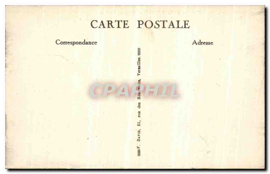 CPA Ecole Militaire de Saint Cyr Cour de Verdun Militaria — Back