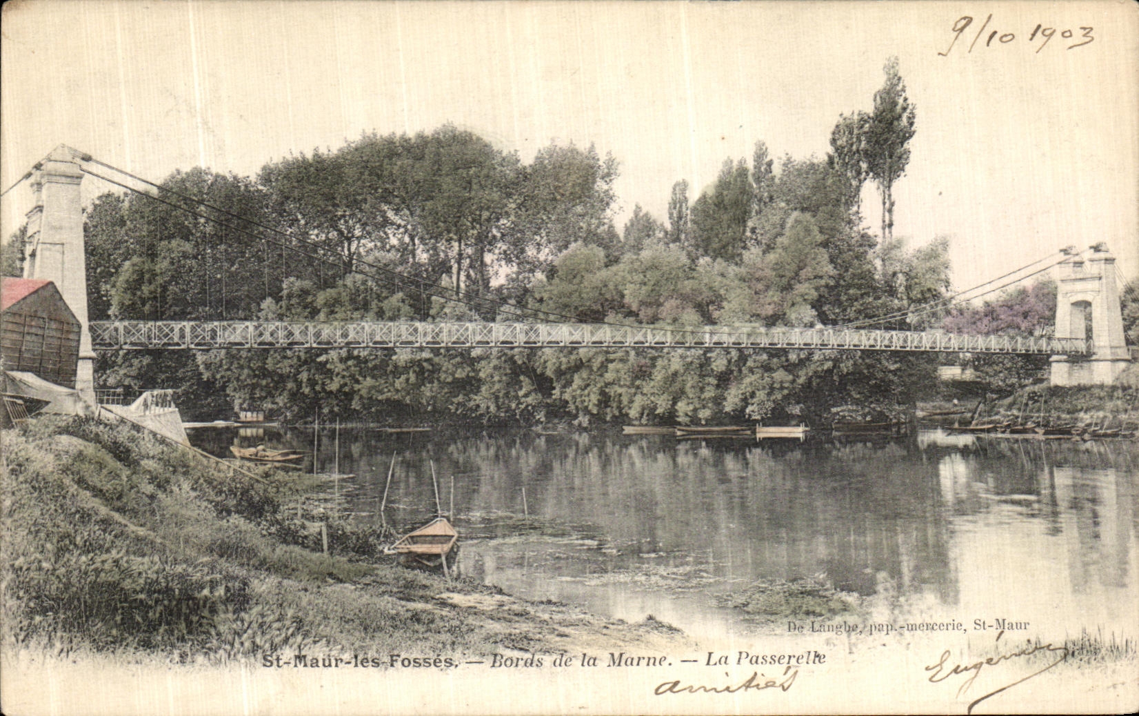 CPA St Maur Des Fosses Bords de la marne La passerelle