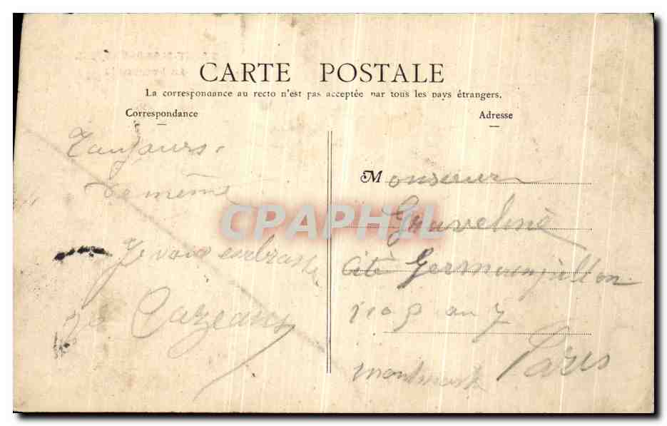 CPA Saint Maur Creteil La Passerelle — Rückseite
