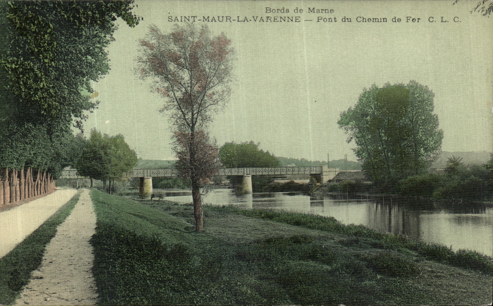 CPA Saint Maur La Varenne Pont du Chemin de fer